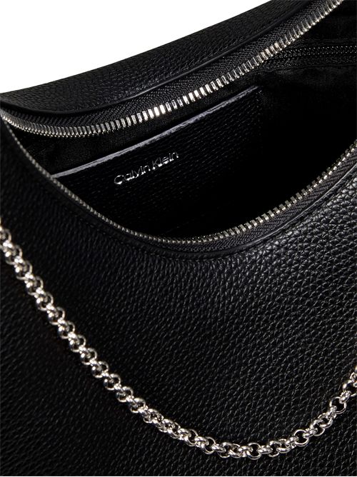CALVIN KLEIN pebbled chain hobo bag CALVIN KLEIN | LV04F3495GUB1
